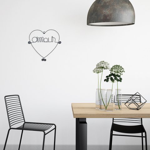 Herzrahmen „Love“ Valentinstag – zum Anstecken – Wandschmuck