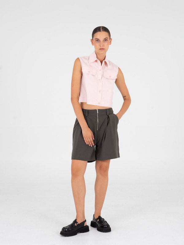 Cropped waistcoat