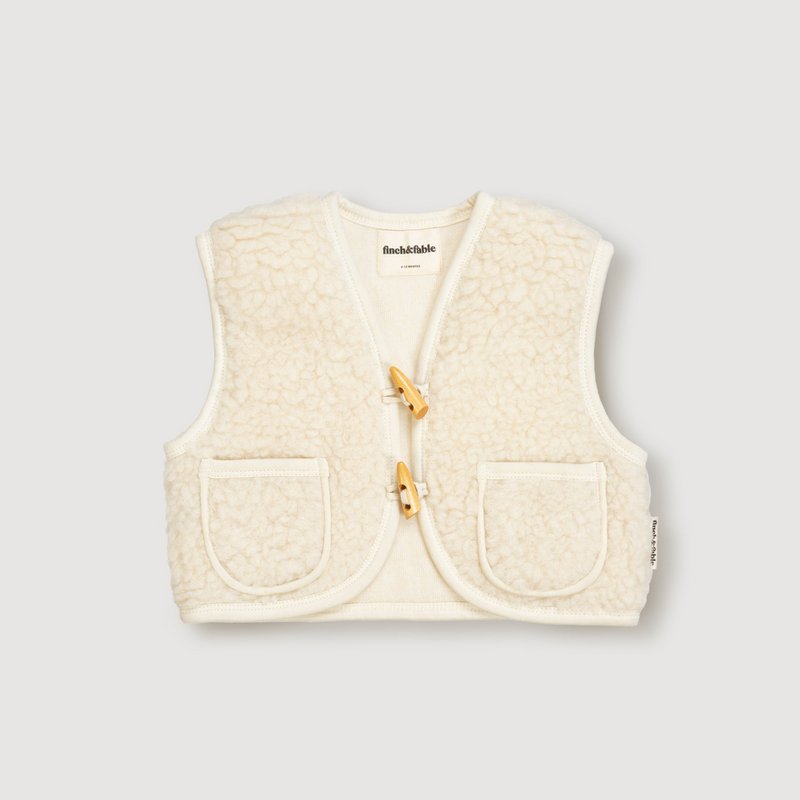 Gilet Sherpa en Laine - Lait