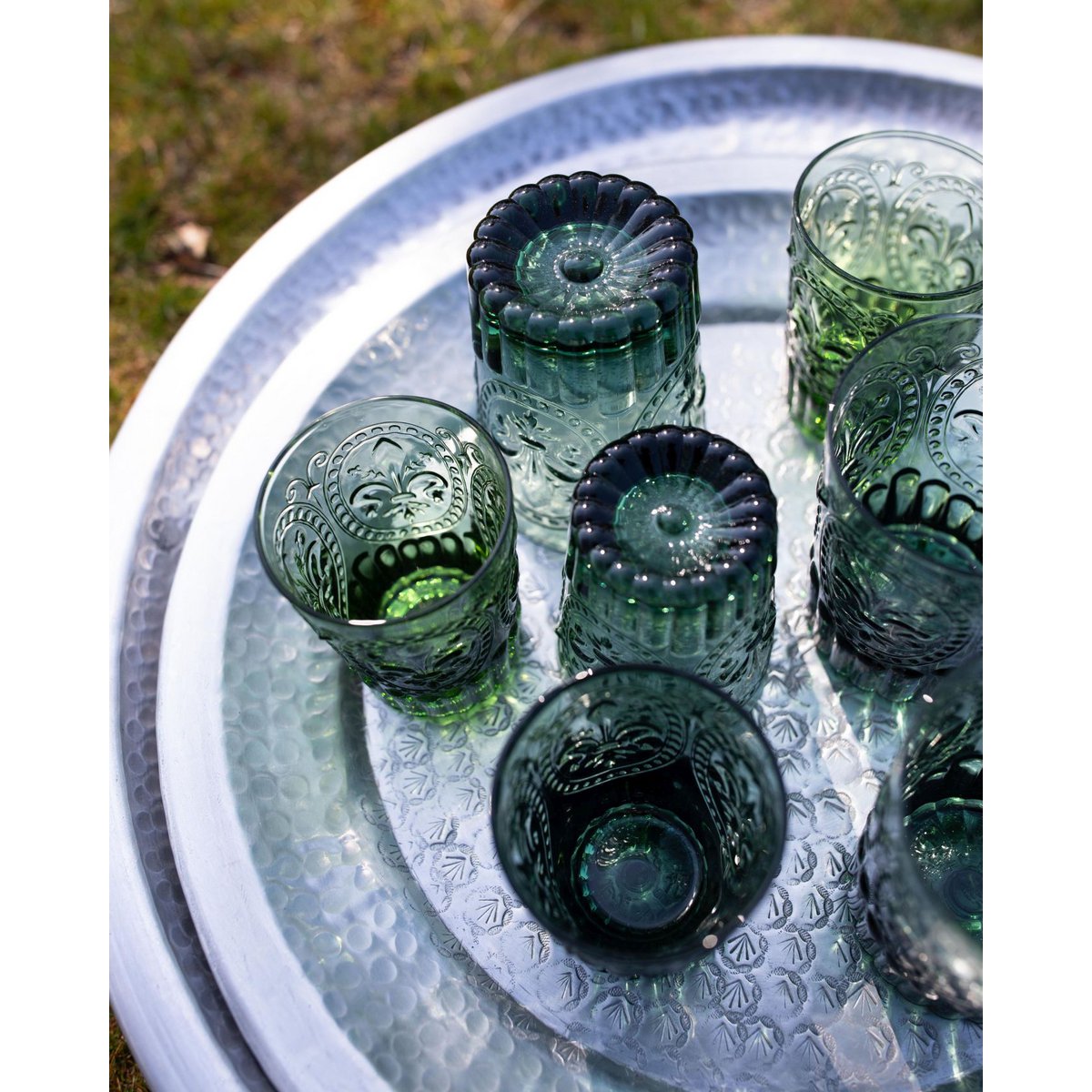 Fiore di Firenze glas klein, blauw