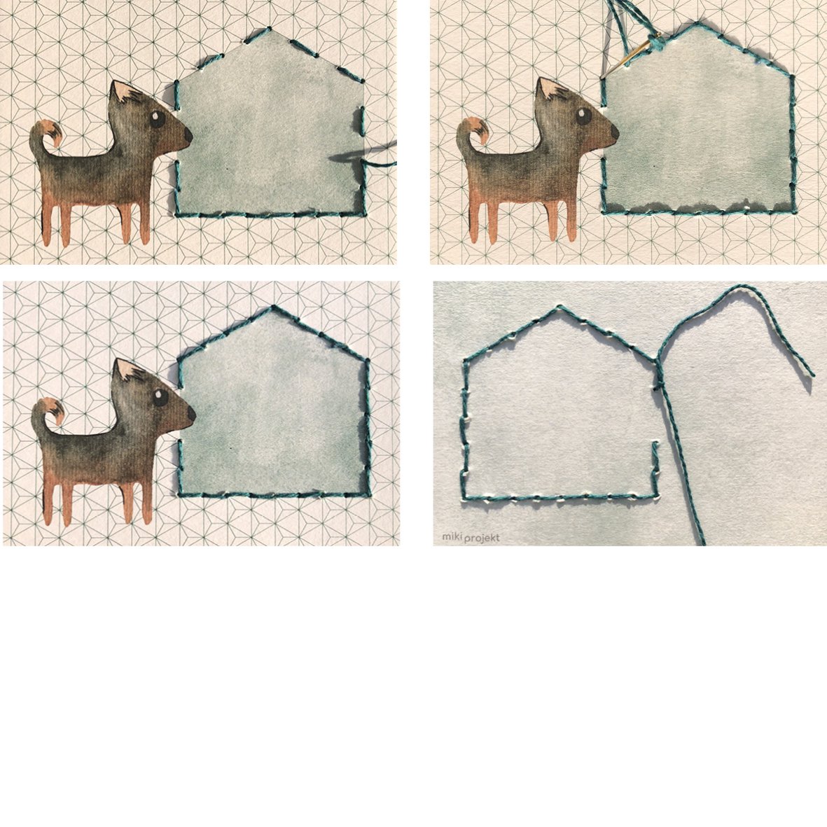 Bastelset Prick-Stick 'Friends' Prickeln + Sticken