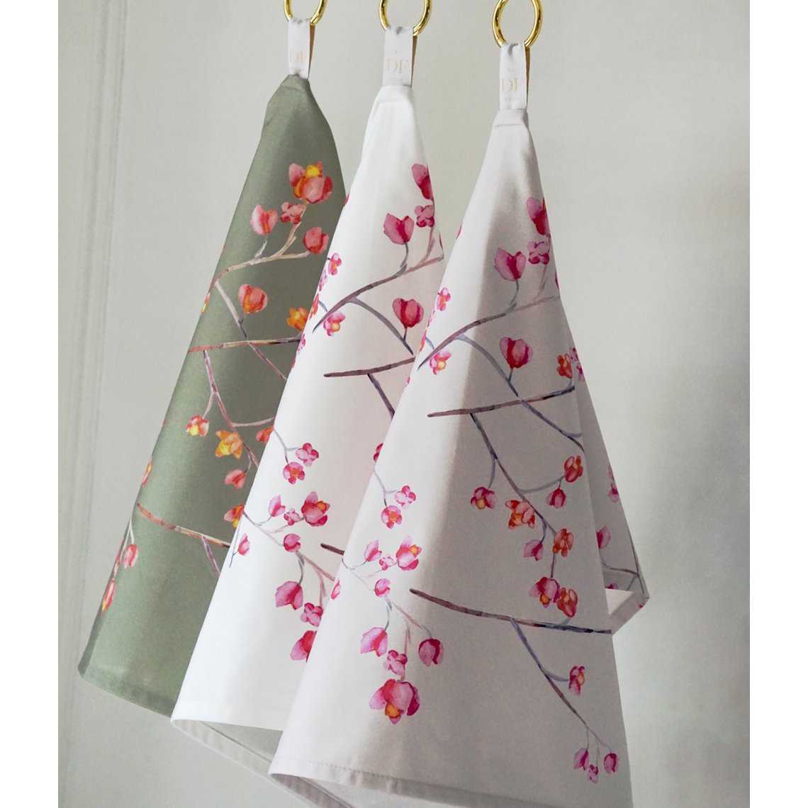 Kitchen Towel Branches Moss