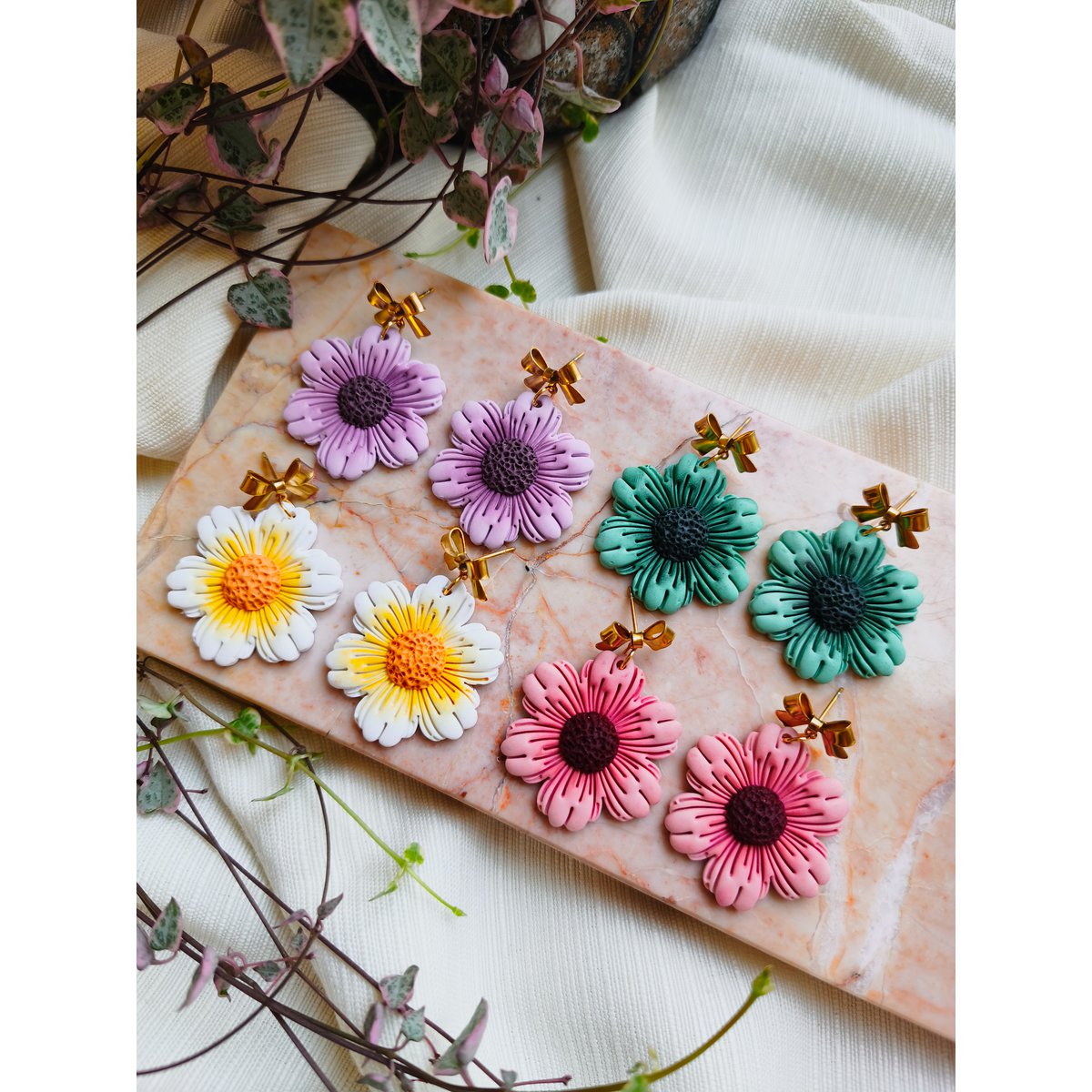 Boucles d'oreilles fleurs