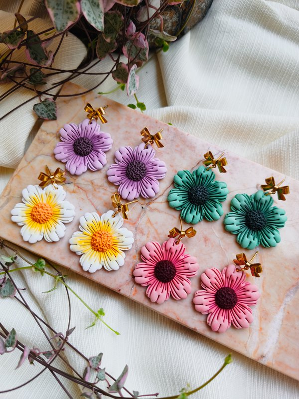 Boucles d'oreilles fleurs