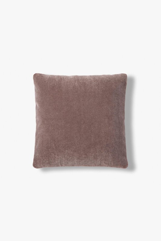Luxuriöser dekorativer Kissenbezug aus Mohair Amy Aubergine 50x50 cm