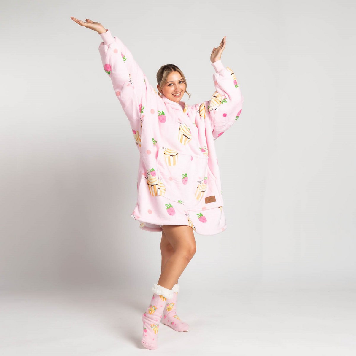 Vitapur - Hoodie blanket + socks - Cupcake
