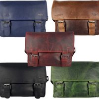 Ladies Shoulder Bag - Cognac Leather Messenger Bag / Crossbody Bag