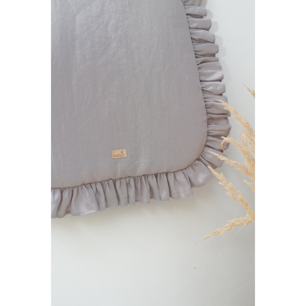 linnen babyslaapzak met ruches, babyslaapzak met ruches zomer 1 TOG, 1,5 TOG, 2,5 TOG