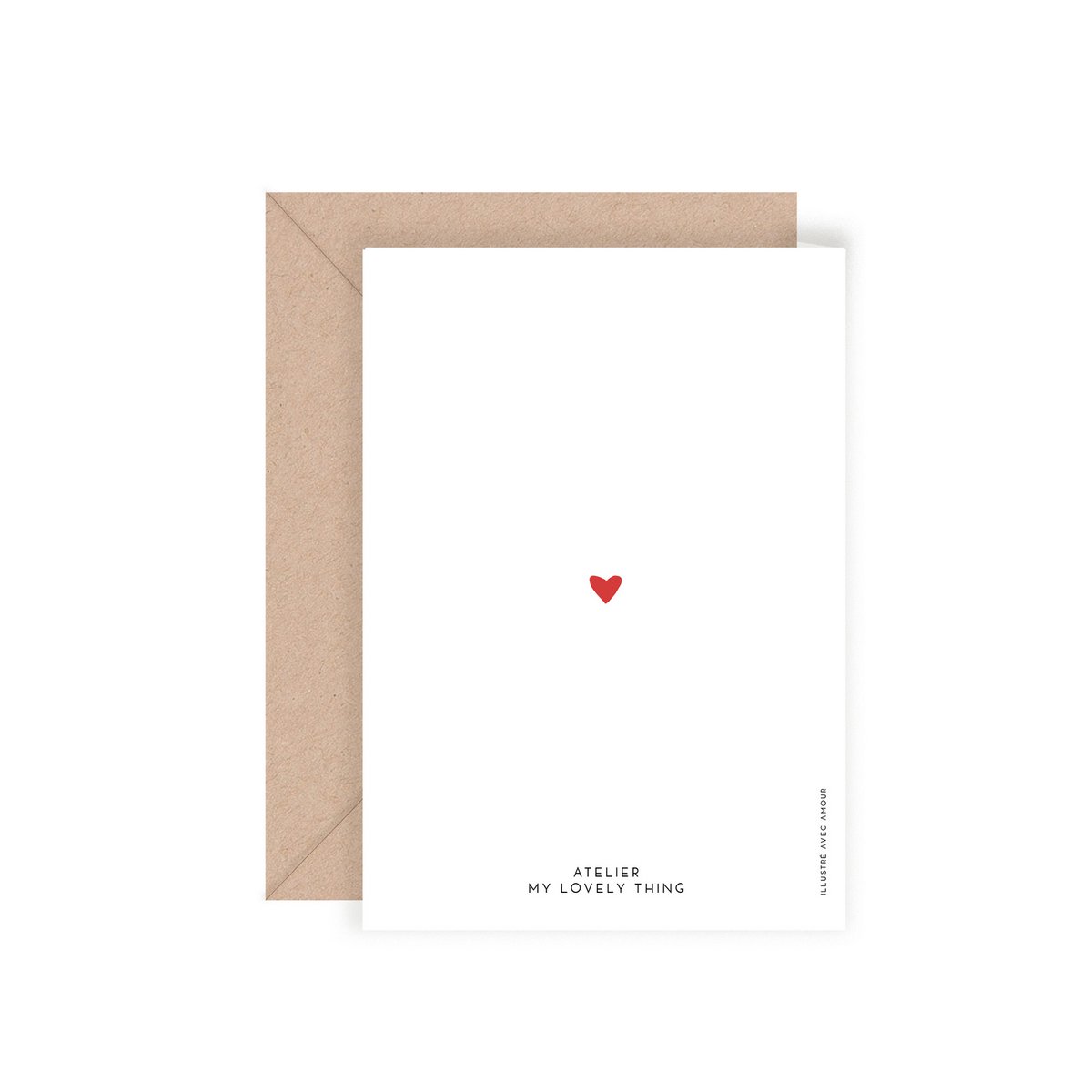 Dobbeltkort "Merci d'Amour"