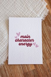 Postcard main character energy