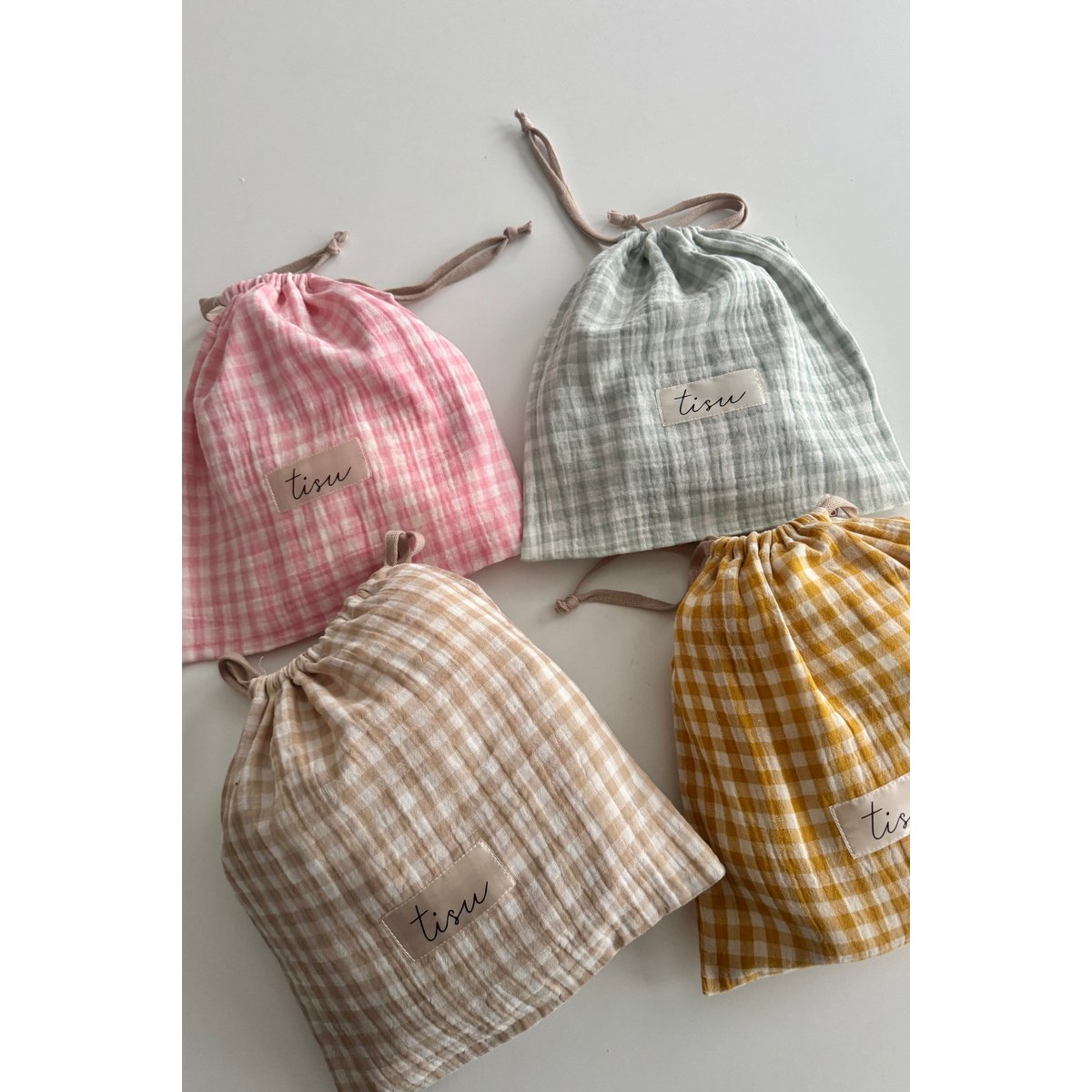 TISU nursing cover, Mustard Gingham