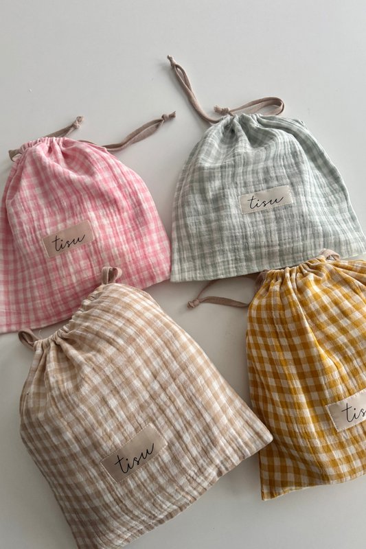 Tisu Nursing Cover, Mustard Gingham