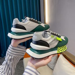 Daddy åndbar sommer ægte læder tykbund dametøj Argan sneaker