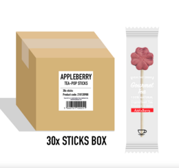 30 bastoncini di tea-pop di AppleBerry Tea (senza confezione e vassoi)