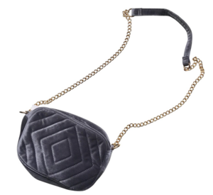 Crossbody velvet gray