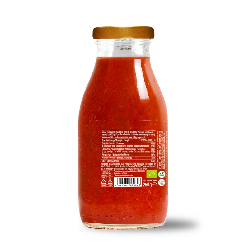 Gebrauchsfertige Bio-Kirschtomatensauce nach Palermo-Art 250g