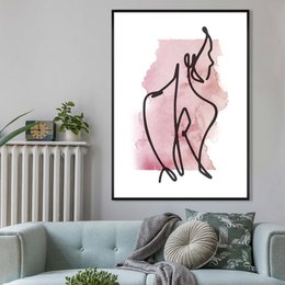 Blick Aquarell Strichgrafiken Druck