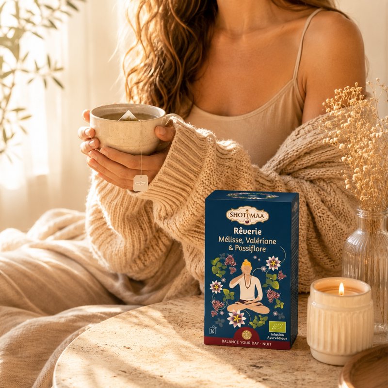 Bio-Kräutertee für die süße Nacht – natürliche entspannende und beruhigende Aufgüsse – koffeinfreier Bio-Kräutertee