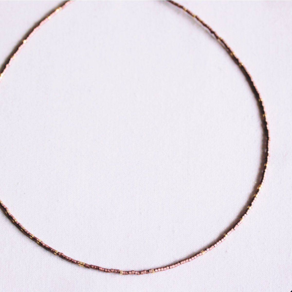 Collana Miyuki - placcata bronzo/oro