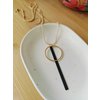 Halsketting Paulette (goud - zwart)