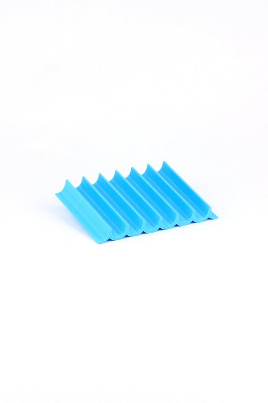 Soap dish made from recycled PET ocean blue wave