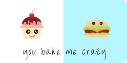 Aimant en métal Bake me crazy 10x5 cm
