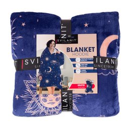 Vitapur - Hoodie blanket + socks - Carrol Blue