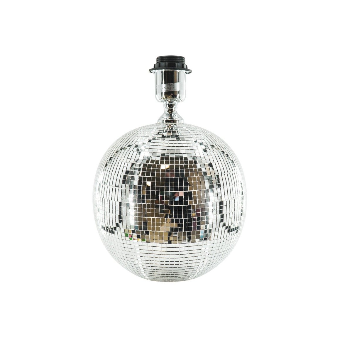 Lamp - Discobal - Glas - Zilver - 20x20x20cm