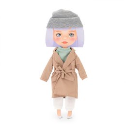 Soft toy, Sweet Sisters - Clothing set: Beige Trench Coat (35cm)