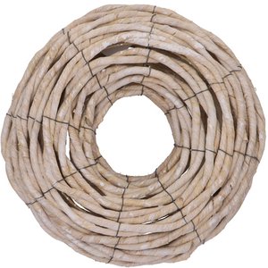 Natuurlijke krans Runa, D30cm, H10cm, binnenkant D10cm, crème