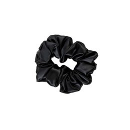 Zijden Scrunchie L Maat Zwart
