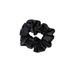 Scrunchie aus Seide, Größe L, Schwarz