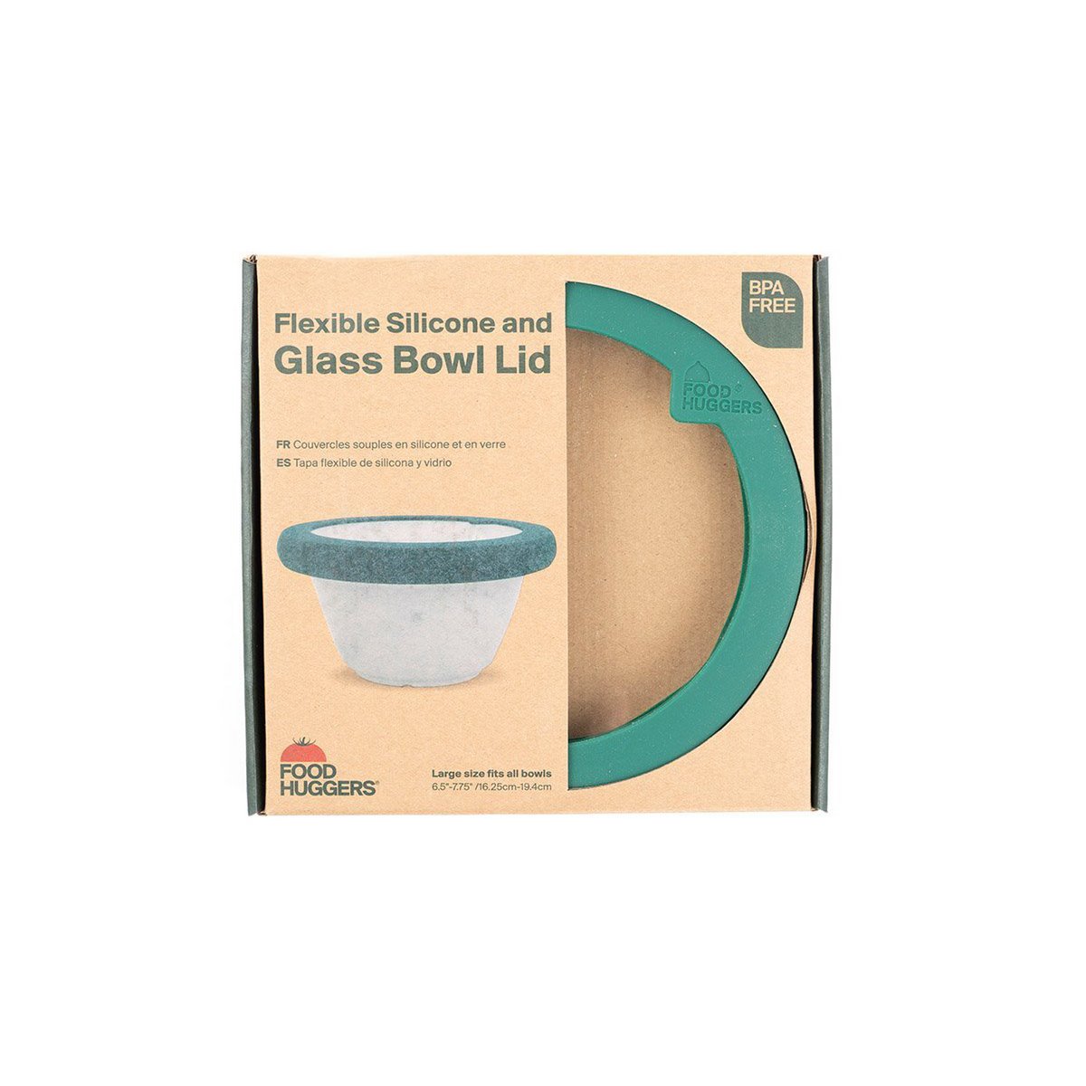 Food Huggers LIDS; Large Lid Gradual Green