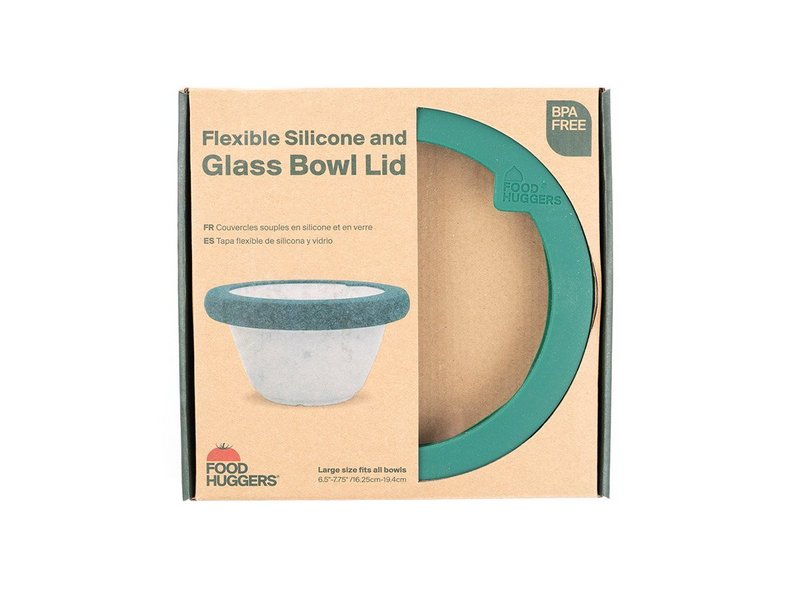 Food Huggers LIDS; Large Lid Gradual Green