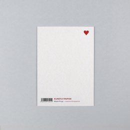 Postkarte Holzschliff Mirjam Herz