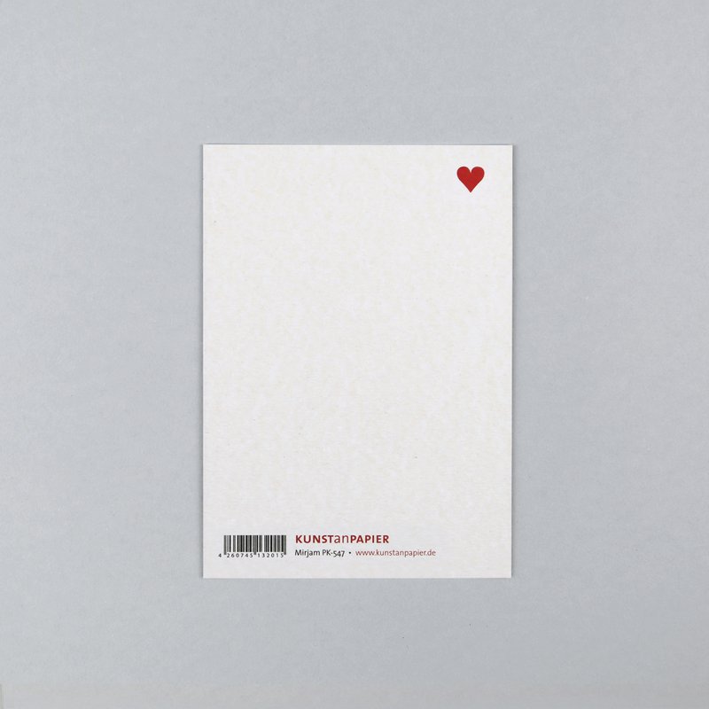 Postkarte Holzschliff Mirjam Herz