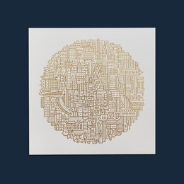 London Gold Foil Print