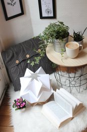Lampada da Tavolo Origami in EcoLegno e Carta - taglia M