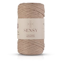 Sensy Premium 3 mm - 109 iarde Cavo macramè a filo singolo in cotone riciclato al 100%
