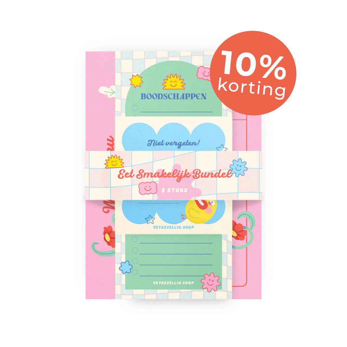 De ‘Eet Smakelijk Bundel’ : 3 notitieblokken