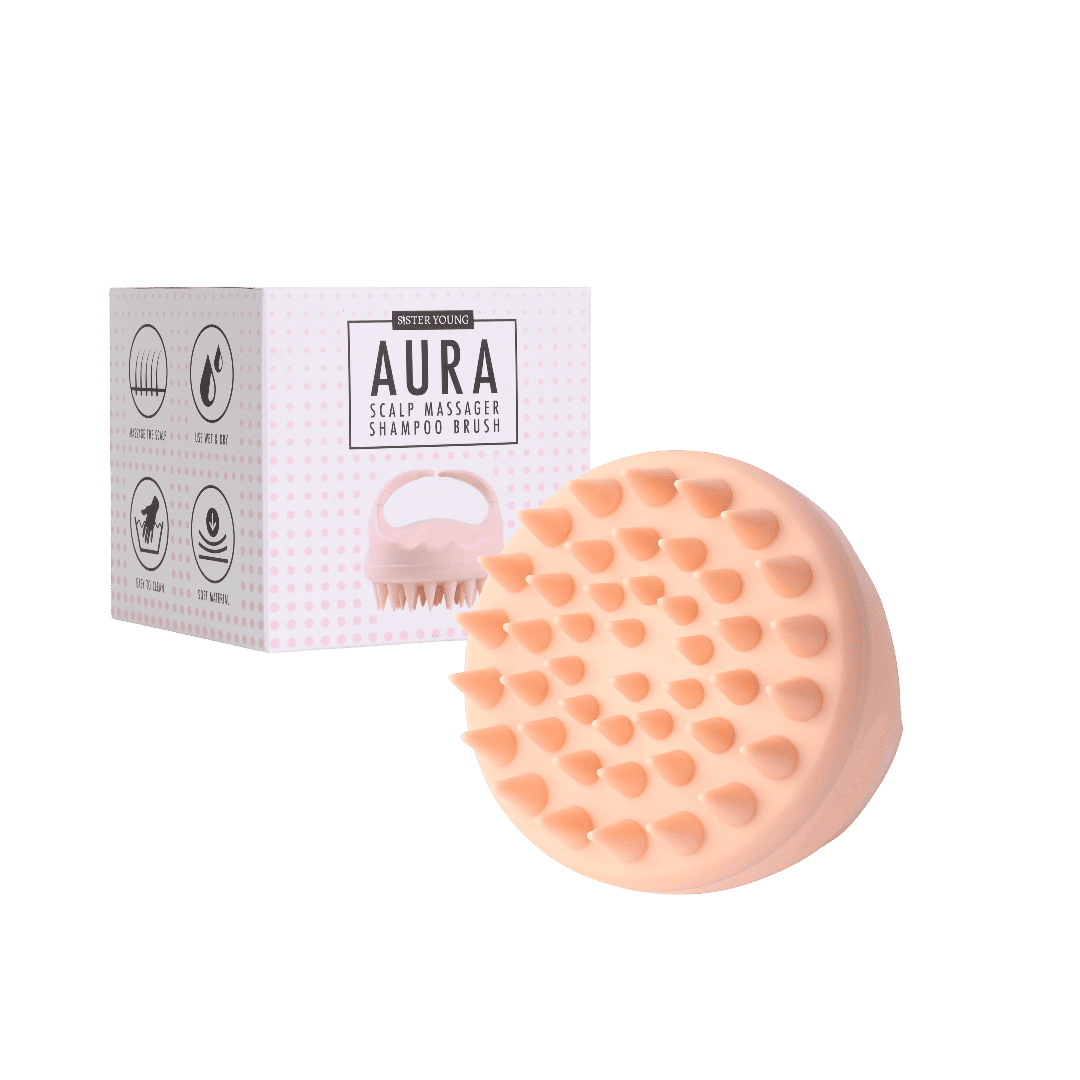 Sister Young l AURA Scalp Massager Brush for Washing and Head Massage