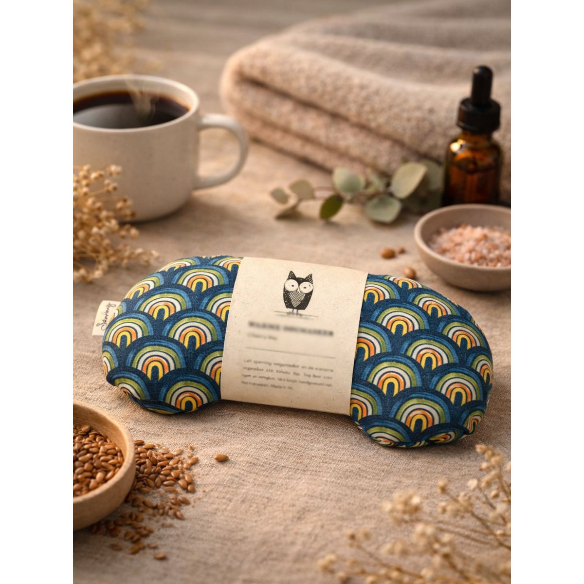Heating pad - Cherry stone eye mask - Rainbow
