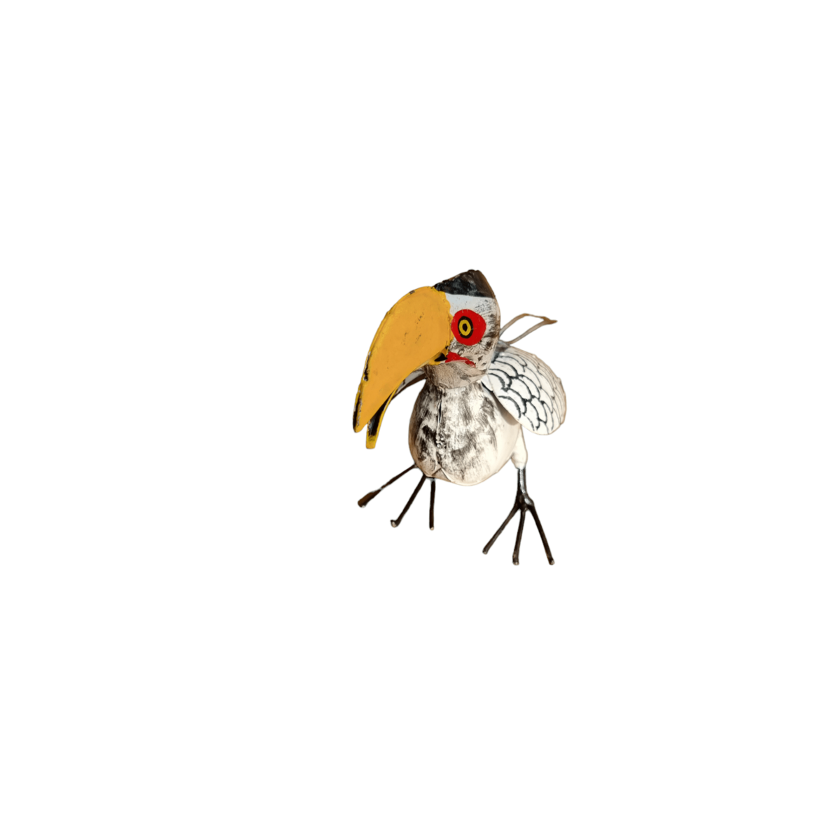 Zimba-Arts METAL YELLOW BILLED HORNBILL
