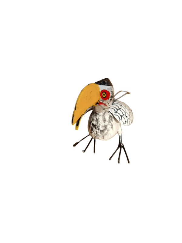 Zimba-Arts METAL YELLOW BILLED HORNBILL
