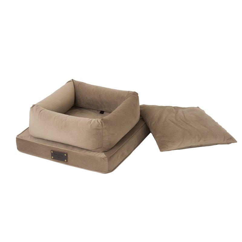 "Nero" pour un chien et un chat de la marque de chiot moelleux, du café avec du lait, du matériau en velours, fabriqué à la main!