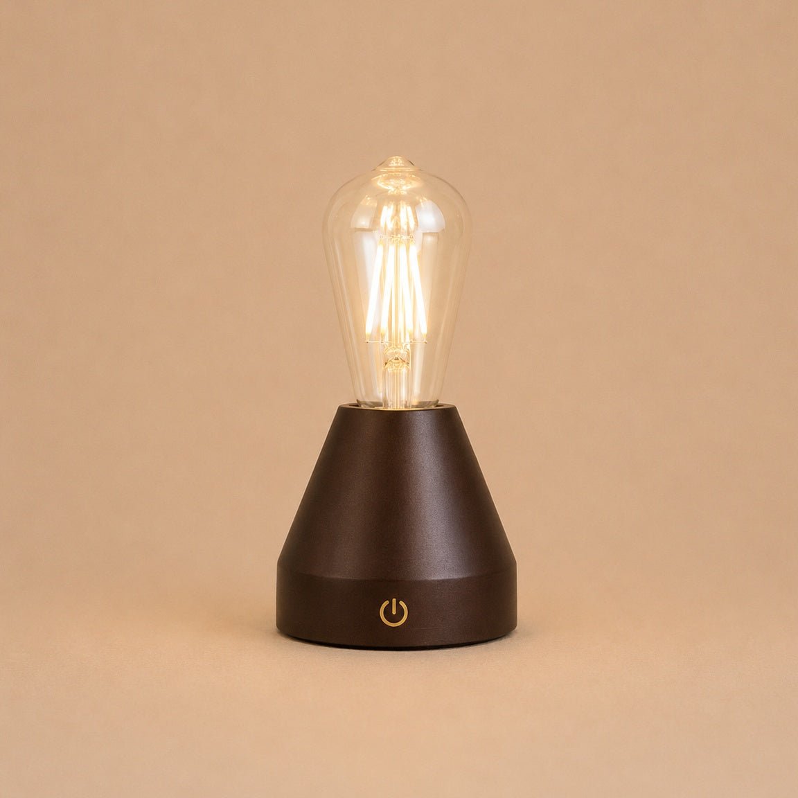 Lampada da tavolo ricaricabile Zavi Marrone Scuro