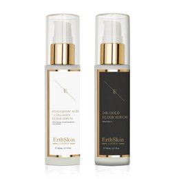 Anti-rimpel Elixir Serum 24K Goud - 60 ml + Hyaluronzuur & Collageen Serum - 60 ml
