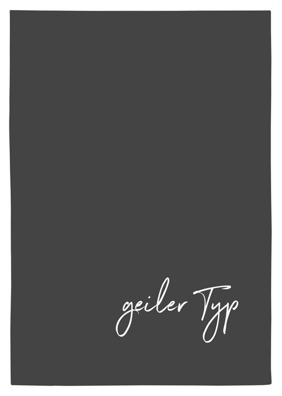 Tea towel gray - horny guy