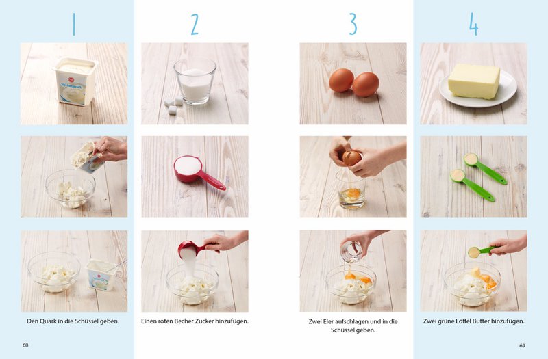 Very easy cup kitchen - BEST of cup kitchen, incl. 5-part measuring cup set and decorative cookie jar