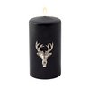 EDZARD 3er Set Kerzenpin Kerzenstecker Elch, Aluminium vernickelt, Höhe 6 cm